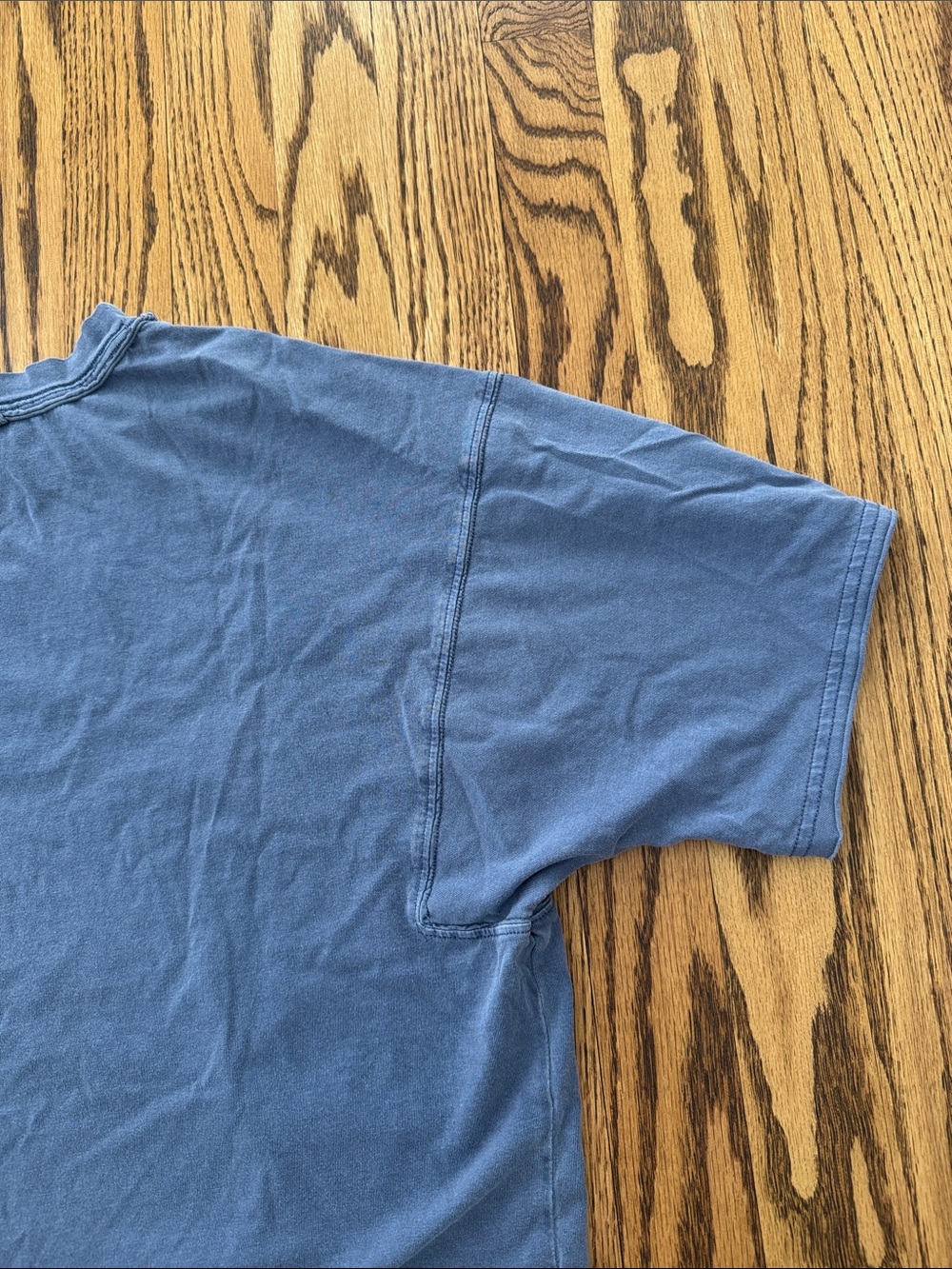 FP Movement by Free People Washed Blue Cropped Short Sleeve Tee - Picture 9 of 13